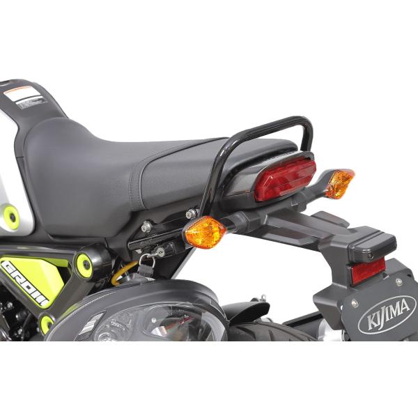 キジマ (kijima) バイク バイクパーツ タンデムグリップ スチール製ブラック仕上げ GROM...