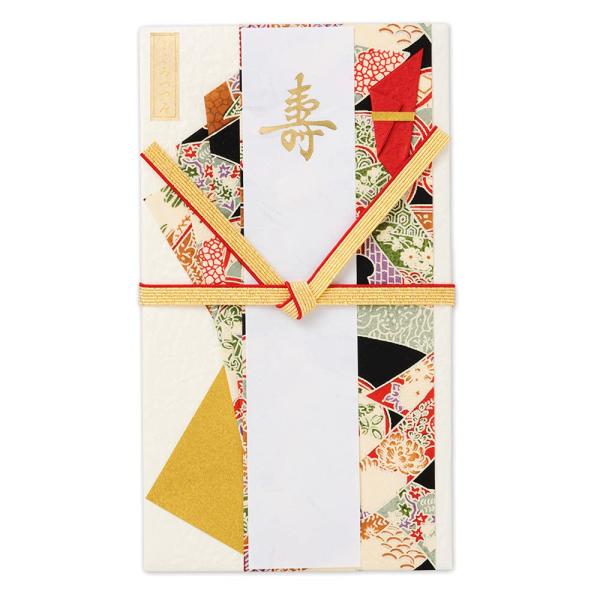 エヌビー社 寿金封 金霞 | ご祝儀袋 金封 寿 結婚祝い 短冊2種類入（寿2枚・ご結婚御祝）