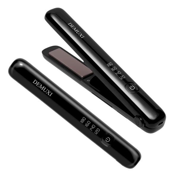 DEMUXI コードレス ヘアアイロン セラミック ミニ 持ち運び便利 USB充電式 ストレート カ...