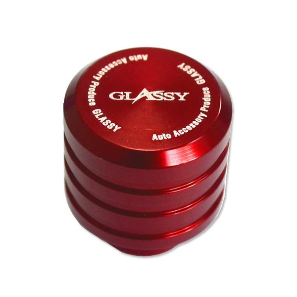GLASSY 汎用 ビレット ワイパーレスキャップ ボルト径6/8mm用 レッド