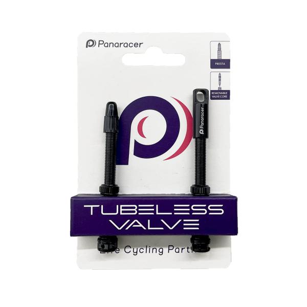 パナレーサー(Panaracer) 用品 チューブレスバルブ 仏式 44mm 60mm 80mm チ...