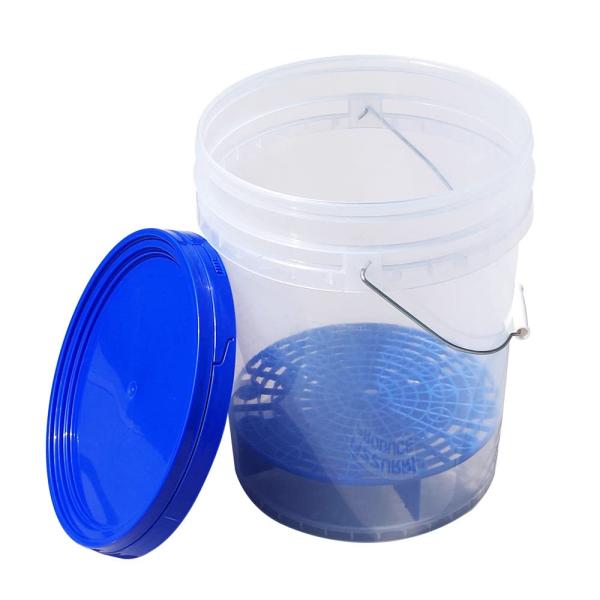 AZZURRI PRODUCE アズーリプロデュース 洗車用 バケツ 20L 大容量 グリッドガード...