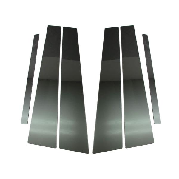 BRIGHTZ スカイライン V37 超鏡面ステンレスブラックメッキピラーパネル バイザー無用 6P...