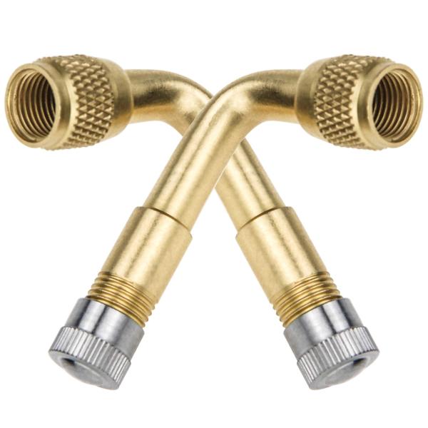 Mellbree バイク用エクステンション L型 2個 90° エアバルブ オートバイ 二輪用