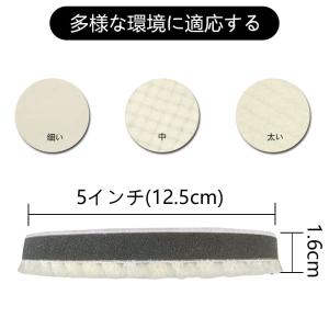 ウールバフ ポリッシャー 車磨き用 125mm...の詳細画像1