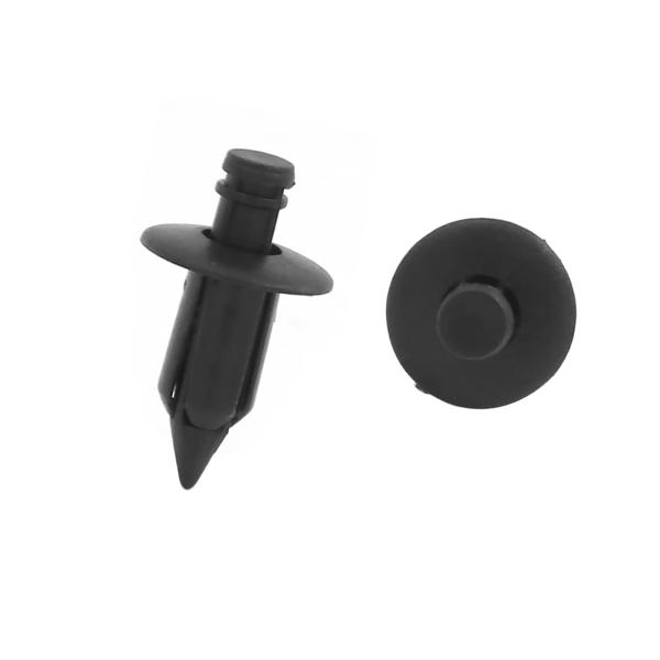 ACROPIX ファスナーリベット プラスチックドアトリム押しピン ユニバーサル 7mm穴 ブラック...