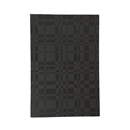 呉竹 御朱印帳 大判 格子柄 黒色 LH10-14