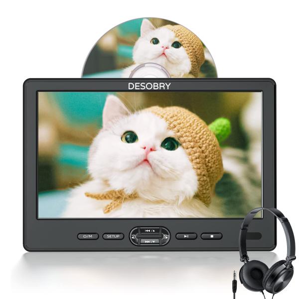 ヘッドレストモニター スロットイン式 10.1インチ DESOBRY 車載モニター 1080P対応 ...