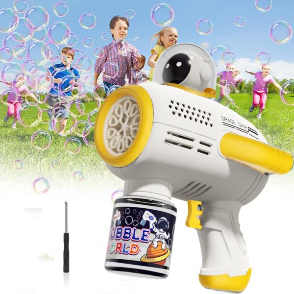 シャボン玉 電動 バブルガン 自動 バブルマシーン おもちゃ 液漏れ防止 シャボン玉製造機 子供 1...