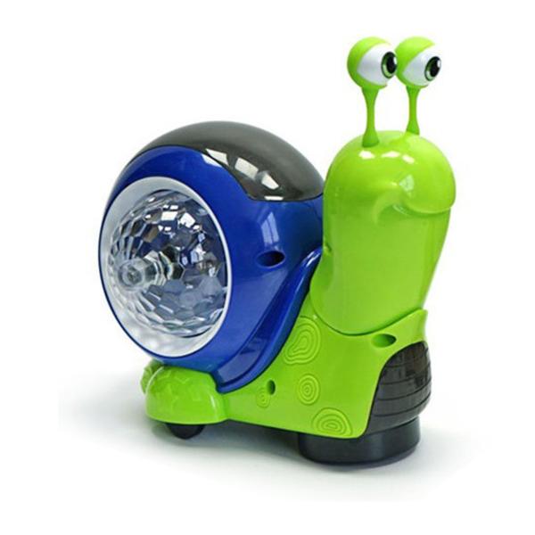 カタツムリのおもちゃ ロッキングヘッド 電動カタツムリ プラスチック 這うカタツムリ 3Dライトプロ...