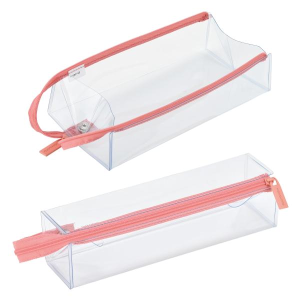 コクヨ(KOKUYO) ペンケース C2 シーツー クリアタイプ ピンクテラコッタ F-VBF143...