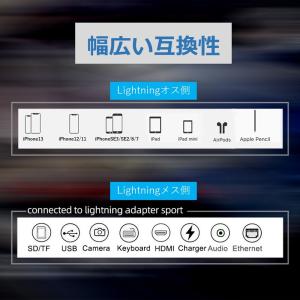 Lightning ケーブル L字型 延長ケー...の詳細画像1