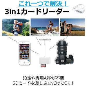 SD カードリーダー OTG 3in1 アダプ...の詳細画像2