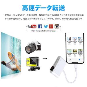 SD カードリーダー OTG 3in1 アダプ...の詳細画像4