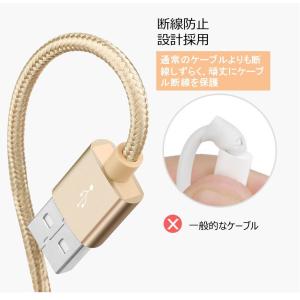 送料無料 2m micro USBケーブル マ...の詳細画像4