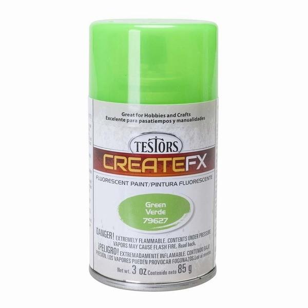テスター(プラッツ) CF79627 クリエイトエフェクツ 蛍光色スプレー グリーン(エナメル系)