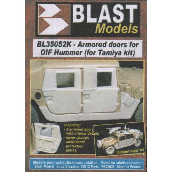 ブラストモデル BL35052K 1/35 ハマー OIF 装甲ドア(タミヤ用レジン)