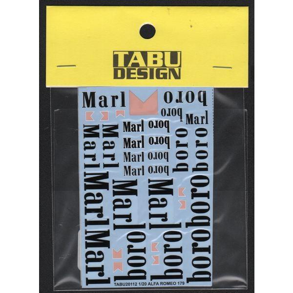 TABU DESIGN TABU20112 1/20 アルファロメオ 179 タバコ デカール (S...