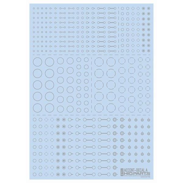 ハイキューパーツ ACD-A-LG アクセントデカールA ライトグレー(1枚入)