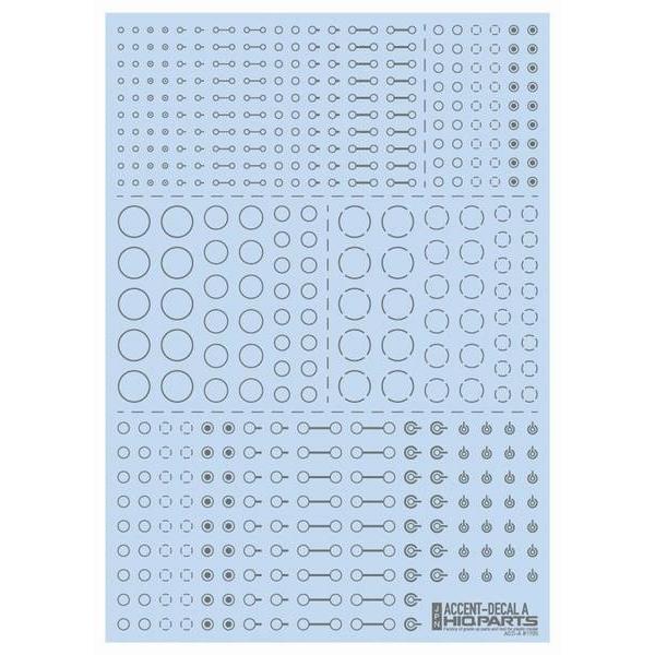 ハイキューパーツ ACD-A-GR アクセントデカールA グレー(1枚入)