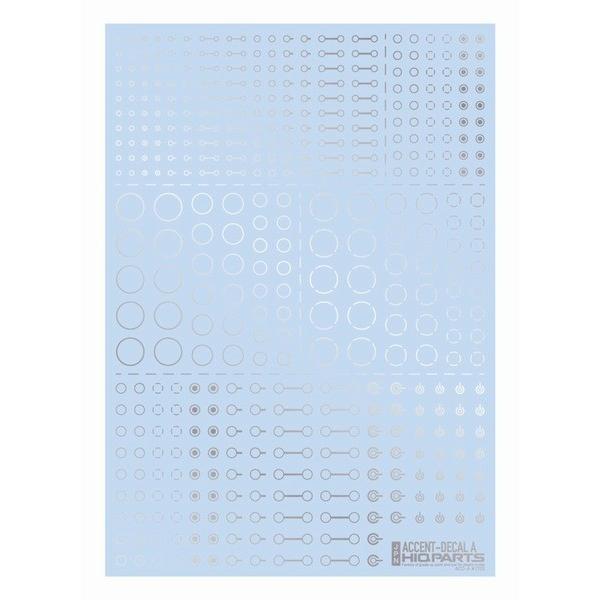 ハイキューパーツ ACD-A-SI アクセントデカールA シルバー(1枚入)