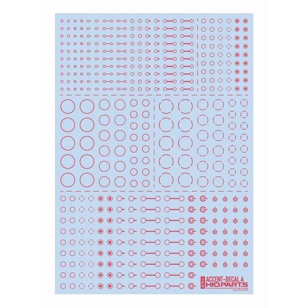 ハイキューパーツ ACD-A-PI アクセントデカールA ピンク(1枚入)