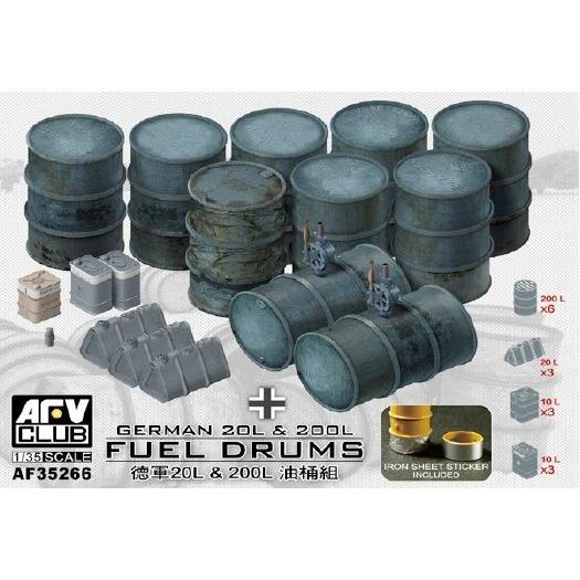 AFVクラブ AF35266 1/35 ドイツ軍 20L 燃料缶 &amp; 200L ドラム缶セット