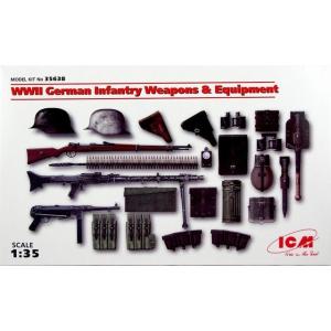 ICM 35638 1/35 WWII ドイツ歩兵 ウェポン &amp; 装備セット