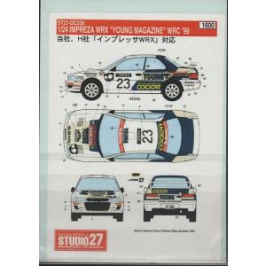 スタジオ27 DC238 1/24 インプレッサ WRX ヤング マガジン WRC'99 デカール｜rainbowten