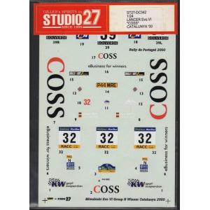 スタジオ27 DC342 1/24 ランサー Evo.6 COSS カタルニア'00 デカール