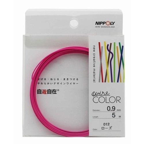日本化線 自遊自在 0.9mm x 5m 012 ローズ(ビビッドピンク)
