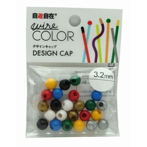 日本化線 自遊自在 ボールキャップ 3.2mm用 アソート 8色(各3個)