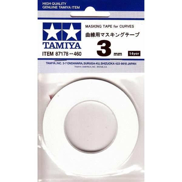 タミヤ 87178 タミヤ 曲線用マスキングテープ 3mm