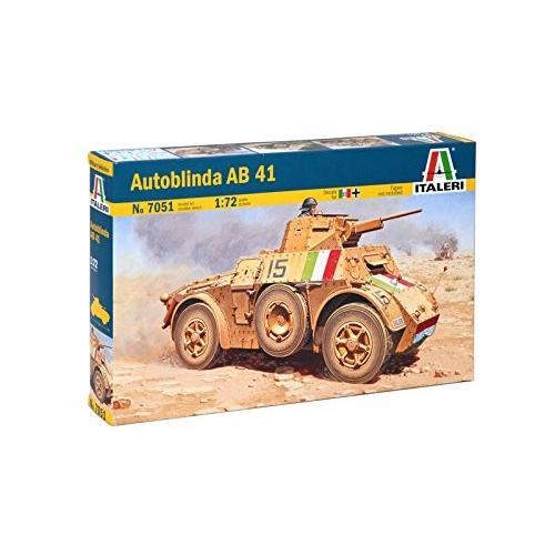 イタレリ(プラッツ) 7051 1/72 WW.II イタリア軍 装甲車 アウトブリンダ AB41