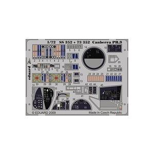 エデュアルド SS352 1/72 キャンベラ PR.9 計器板/シートベルト カラーエッチング(エ...