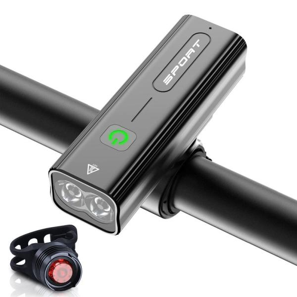 BOSIWO 自転車 ライト 大容量2600mAh 1000ルーメン USB充電式 LEDヘッドライ...