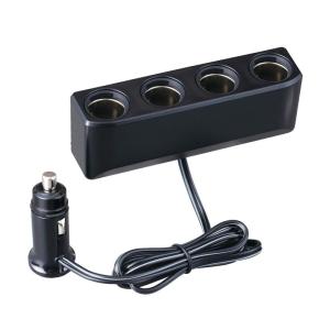 セイワ(SEIWA) 車内用品 シガーソケット増設分配器 ソケット4連 コードタイプ F317 プラグ抜け防止 12V/24V車対応 出力7