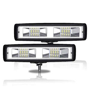 Besline 作業灯 LED ワークライト 2個18W 12V LEDフォグランプ 防水 防塵 耐震 トラック 作業灯 タイヤ灯 車幅灯