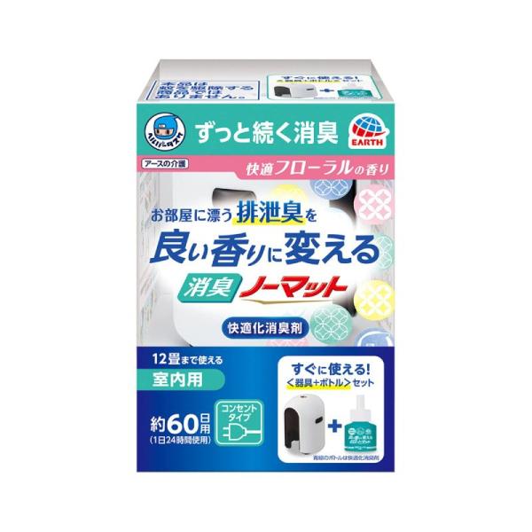 ヘルパータスケ 良い香りに変える消臭ノーマット 快適フローラルの香り 器具1個+ボトル1本