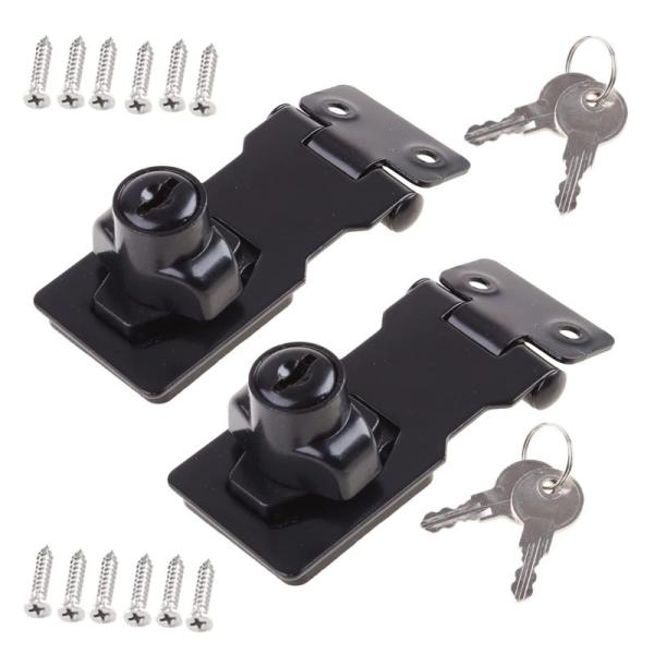YFFSFDC 引き出しロック 鍵 ドアロック 金具 防犯 ドア 補助錠 南京錠ロックカムロックゲー...