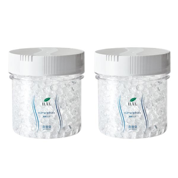 ハル・インダストリ 消臭 無香料 ビーズ (本体 600g × 2個)タバコ ペット臭 トイレ 下駄...