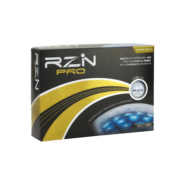 RZN Golf ゴルフボール 4ピース PRO-BOX 1ダース (12個入り) 父の日 プレゼン...
