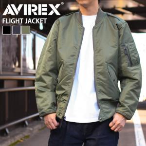 フライトジャケット メンズ アウター ジャケット ブルゾン MA-1 上着 AVIREX L-2B COMMERCIA 6112105 ブランド｜rainbunker