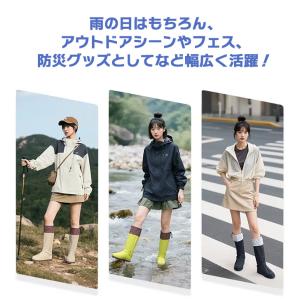 レインシューズカバー レインシューズ レインブ...の詳細画像4