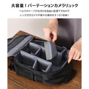 カメラバッグ リュック 女子 ショルダー おし...の詳細画像2