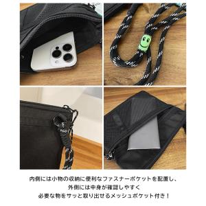 サコッシュ レディース メンズ ショルダーバッ...の詳細画像5