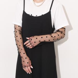 アームカバー レディース ロング丈 長い 薄手...の詳細画像3