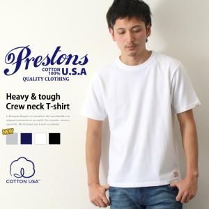 Tシャツ 半袖 メンズ プレストンズ PRESTONS ブランド トップス 無地 厚手 おしゃれ アメカジ