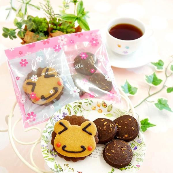 プチギフト かわいい お菓子 おしゃれ 発表会 記念品 男の子 カエル ビスケット ココア クッキー