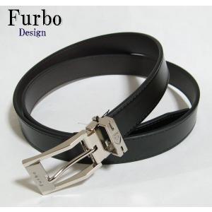 メンズ ビジネス ベルト　FURBO　フルボ　デザイン　FDB008BK｜raipara